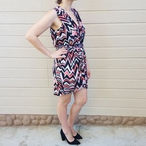 Woman's mini dress V neck